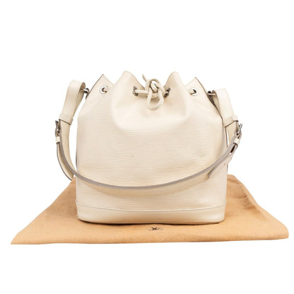 Louis Vuitton Blanco Epi Leather NM Noé Small Shoulder Bag