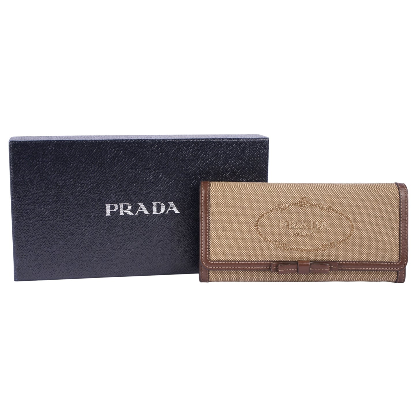 Prada Jacquard Long Wallet