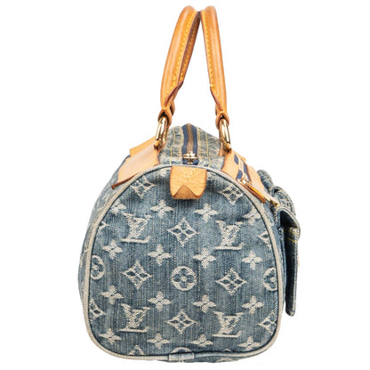 Louis Vuitton Denim Monogram Neo Speedy 30 Handbag