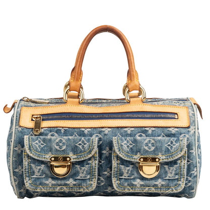 Louis Vuitton Denim Monogram Neo Speedy 30 Handbag