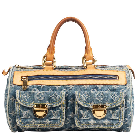 Louis Vuitton Denim Monogram Neo Speedy 30 Handbag