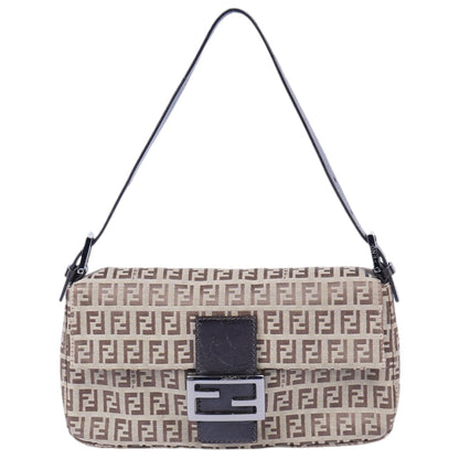 Fendi FF Monogram Baguette Shoulder Bag