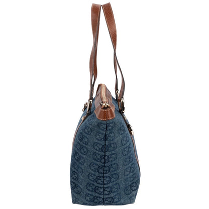 Gucci Monogram GG Denim Tote Abbey Handbag