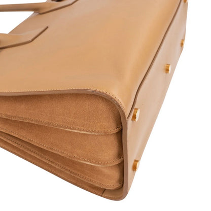Yves Saint Laurent Smooth Leather Sac De Jour Handbag