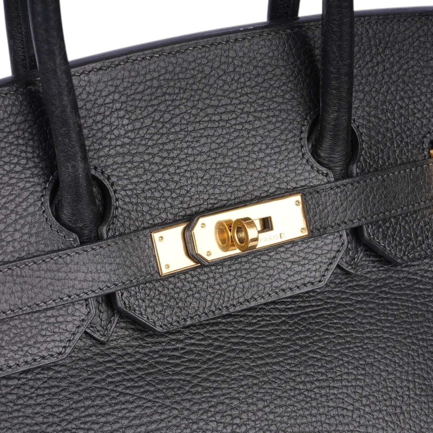Hermès Black Leather Birkin 35 Handbag