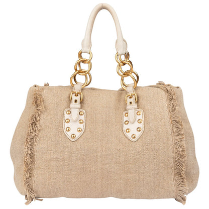 Miu Miu Classic Jute Handbag
