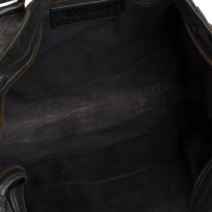 Balenciaga Black Leather City Handbag