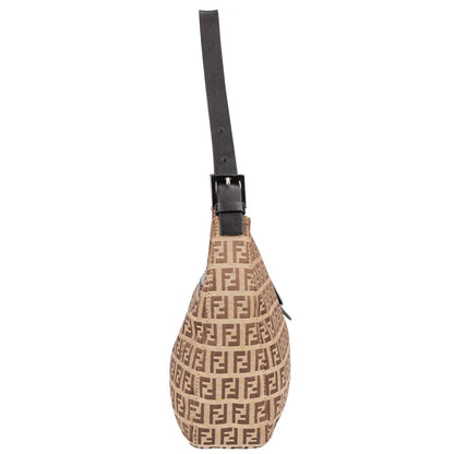 Fendi FF Monogram Baguette Buckle Shoulder Bag