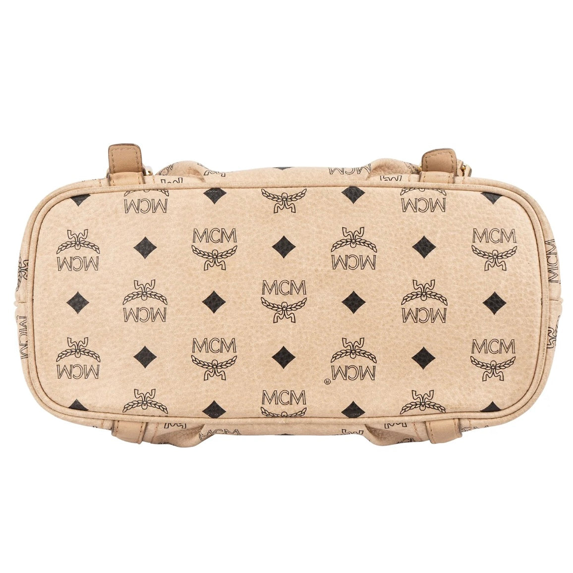 MCM Monogram Visetos Satchel Handbag