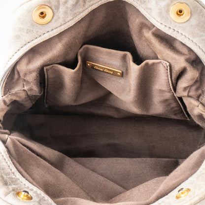 Miu Miu Quilted Leather City Handbag