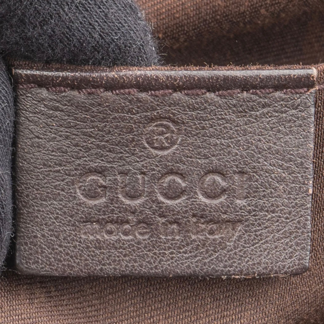 Gucci GG Monogram Leather Flower Handbag