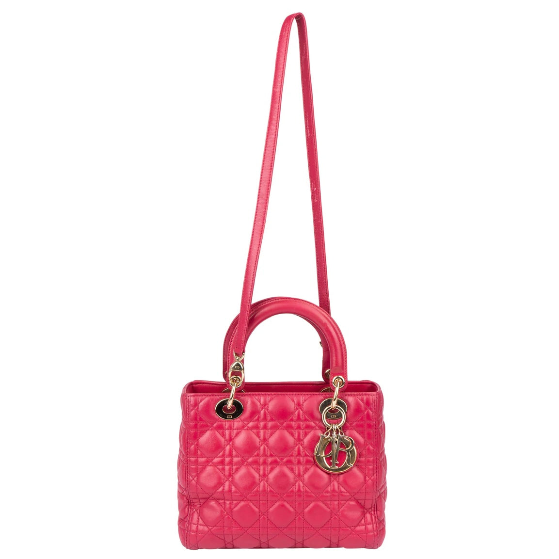 Christian Dior Quilted Leather Lady Dior Handbag