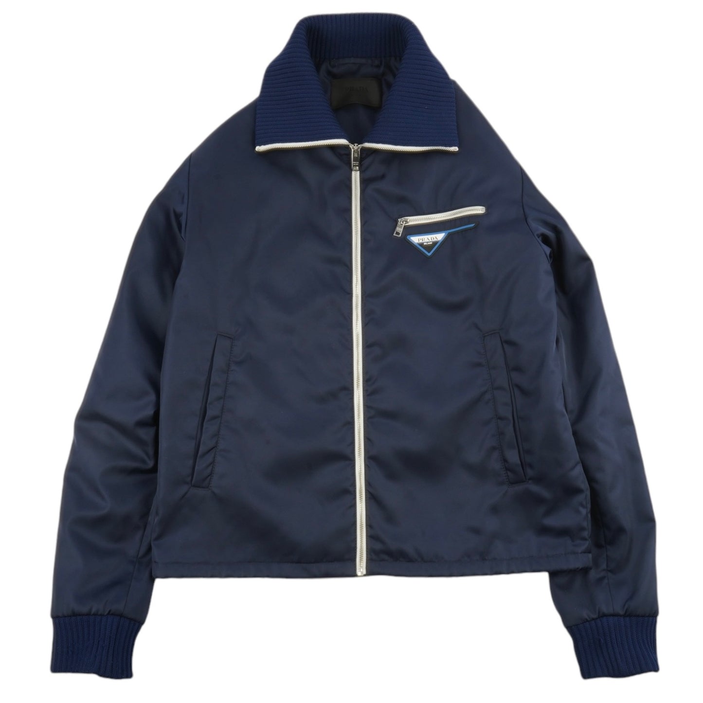 Prada Royal Blue Nylon Gabardine Jacket