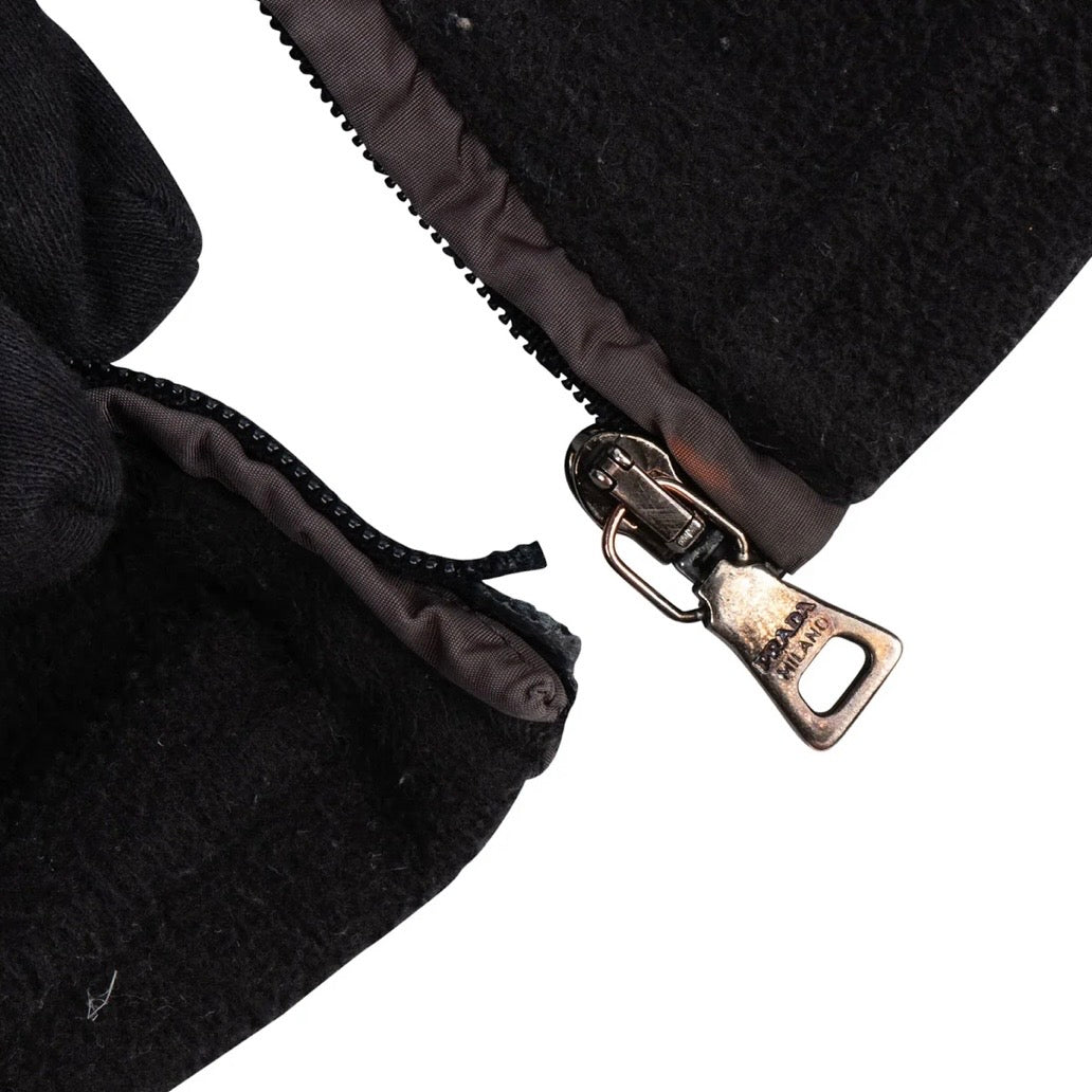 Prada Black Sport Fleece Jacket (M)