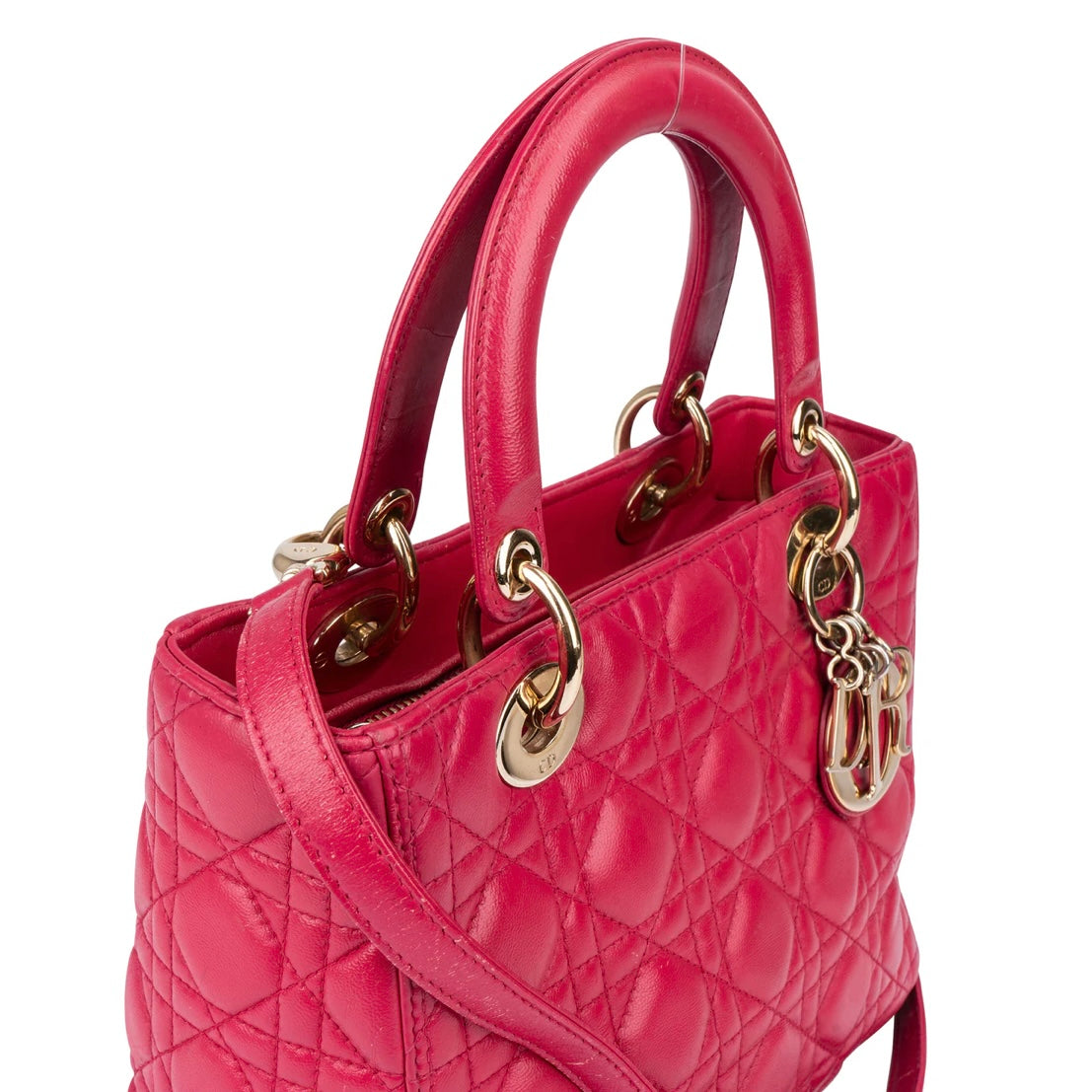 Christian Dior Quilted Leather Lady Dior Handbag