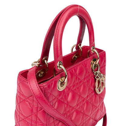 Christian Dior Quilted Leather Lady Dior Handbag