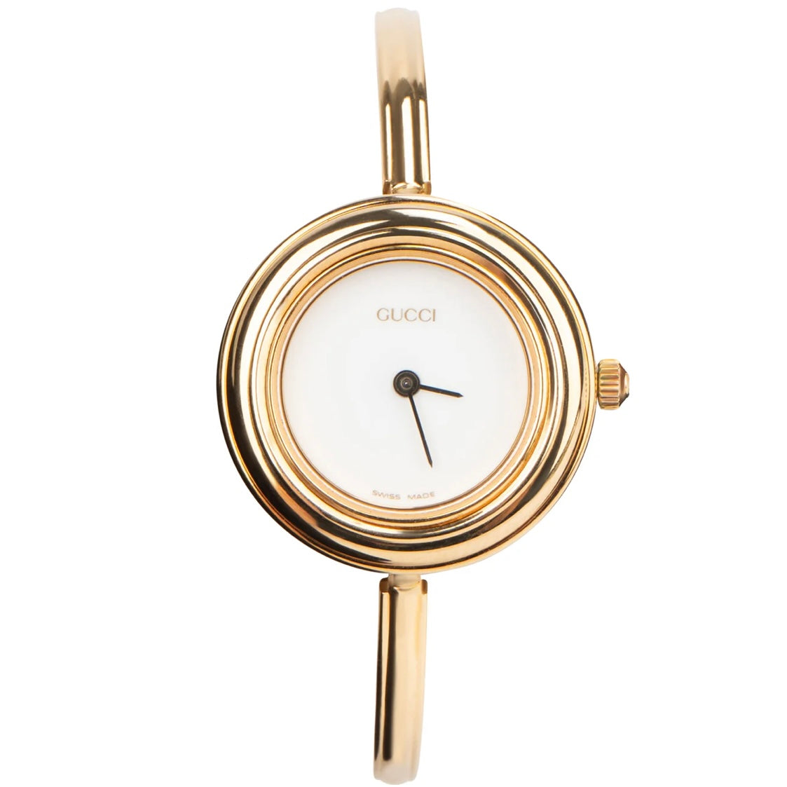 Gucci Gold Tone Multicolor Bezel Women Watch