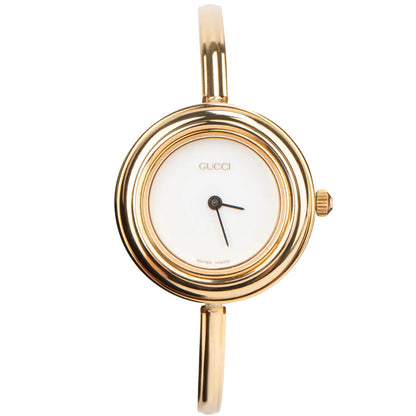 Gucci Gold Tone Multicolor Bezel Women Watch