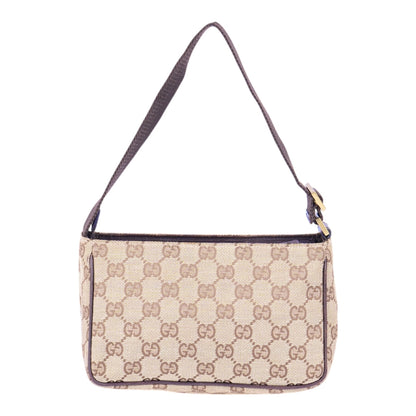 Gucci GG Canvas Baguette Bag