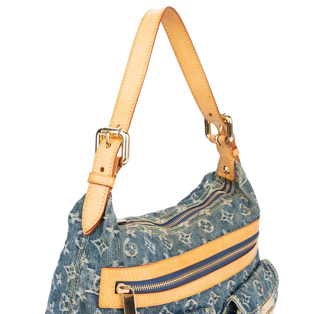 Louis Vuitton Denim Monogram Baggy PM Shoulder Bag