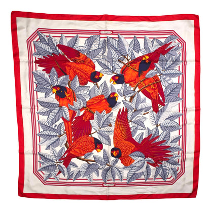 Hermes Los Perroquets Silk 90 Scarf Touch