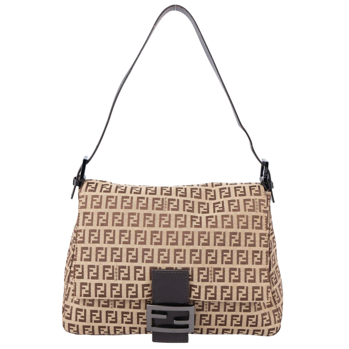 Fendi FF Monogram Baguette Mamma Handbag