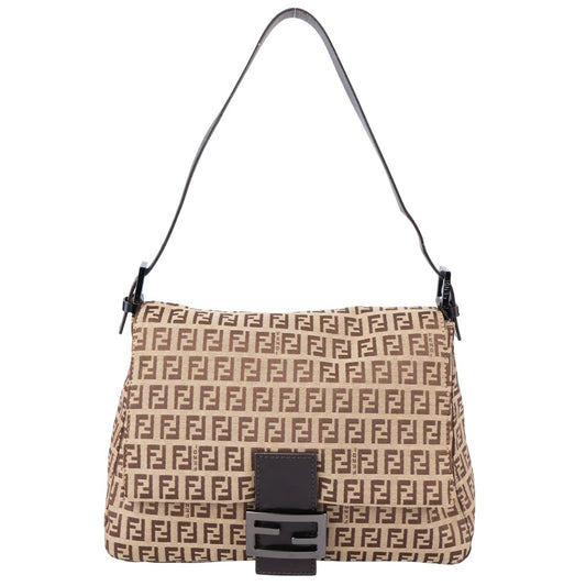 Fendi FF Monogram Baguette Mamma Handbag