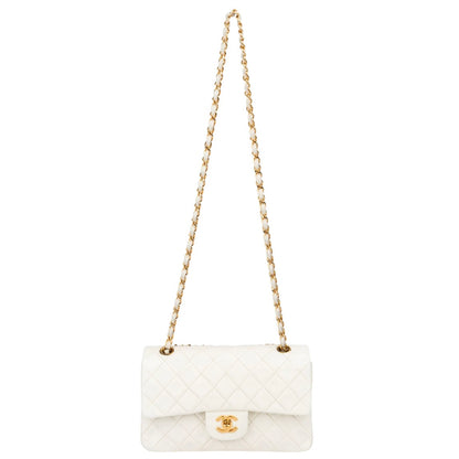 Chanel Quilted Lambskin 24K Small Double Flap Crossbody Bag