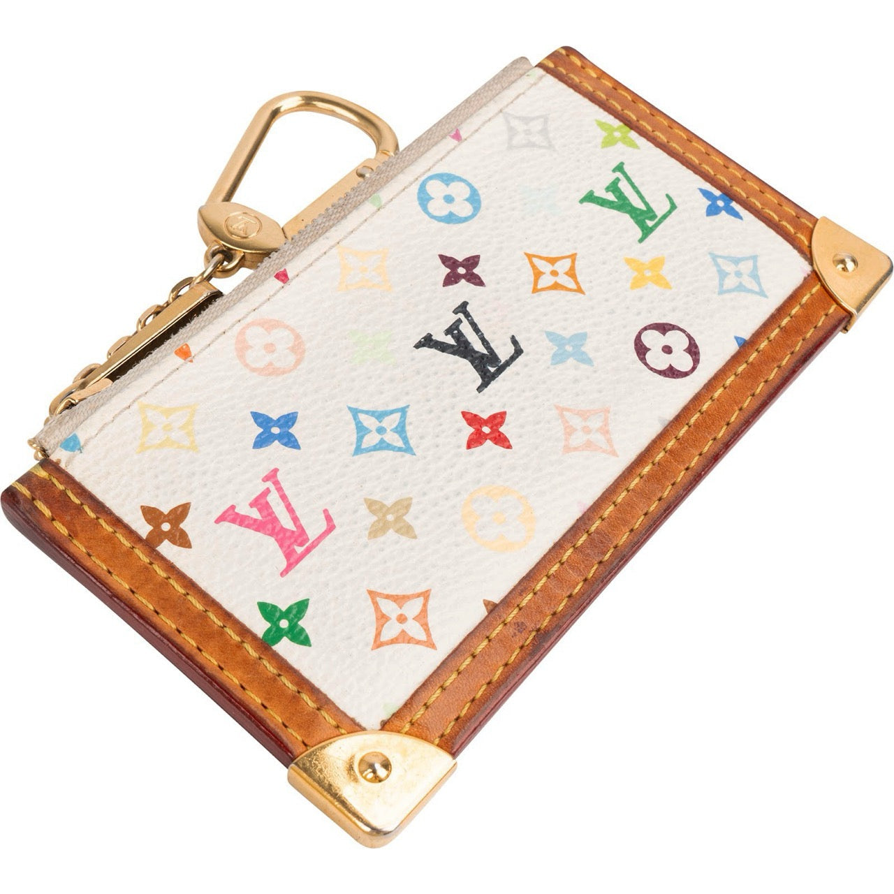 Louis Vuitton Monogram Murakami Multicolor Pochette Cles Key Pouch