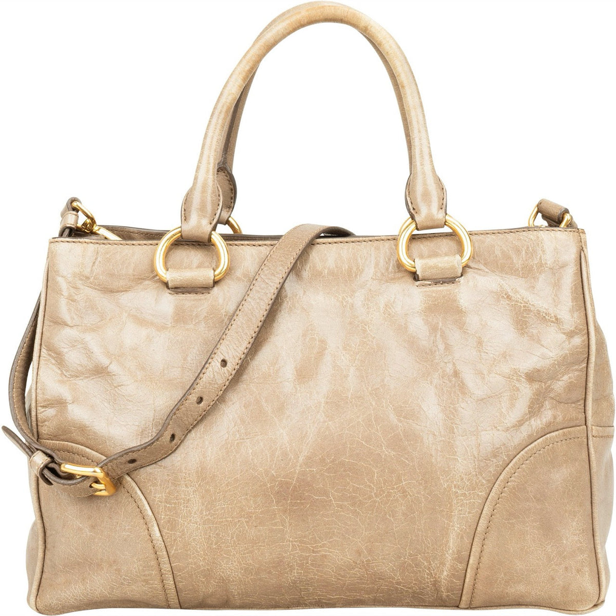 Miu Miu Vitello Lux Leather Handbag