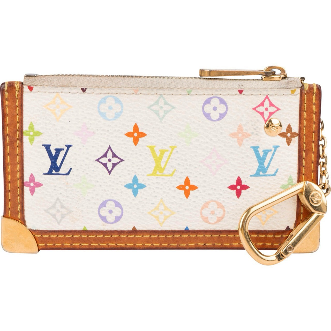 Louis Vuitton Monogram Murakami Multicolor Pochette Cles Key Pouch