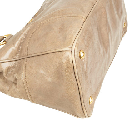 Miu Miu Vitello Lux Leather Handbag