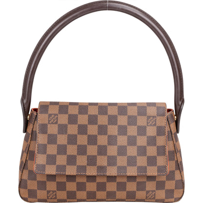 Louis Vuitton Monogram Damier Ebene Looping PM Shoulder Bag