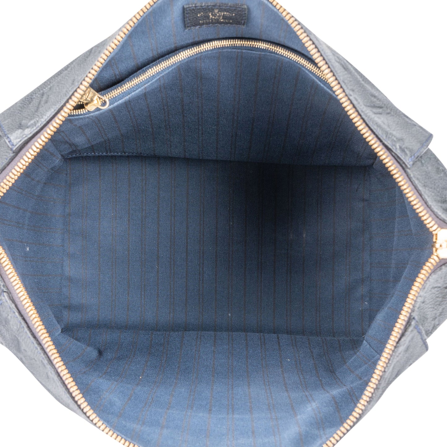 Louis Vuitton Blue Leather Monogram Empreinte Lumineuse PM Handbag
