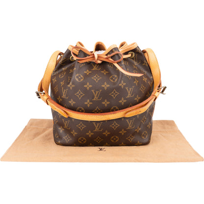 Louis Vuitton Monogram Canvas Sac Noé Petit Shoulder Bag