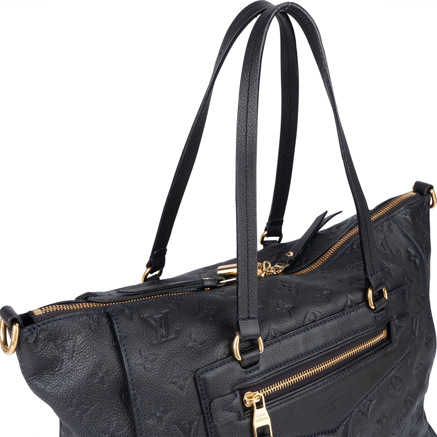 Louis Vuitton Blue Leather Monogram Empreinte Lumineuse PM Handbag