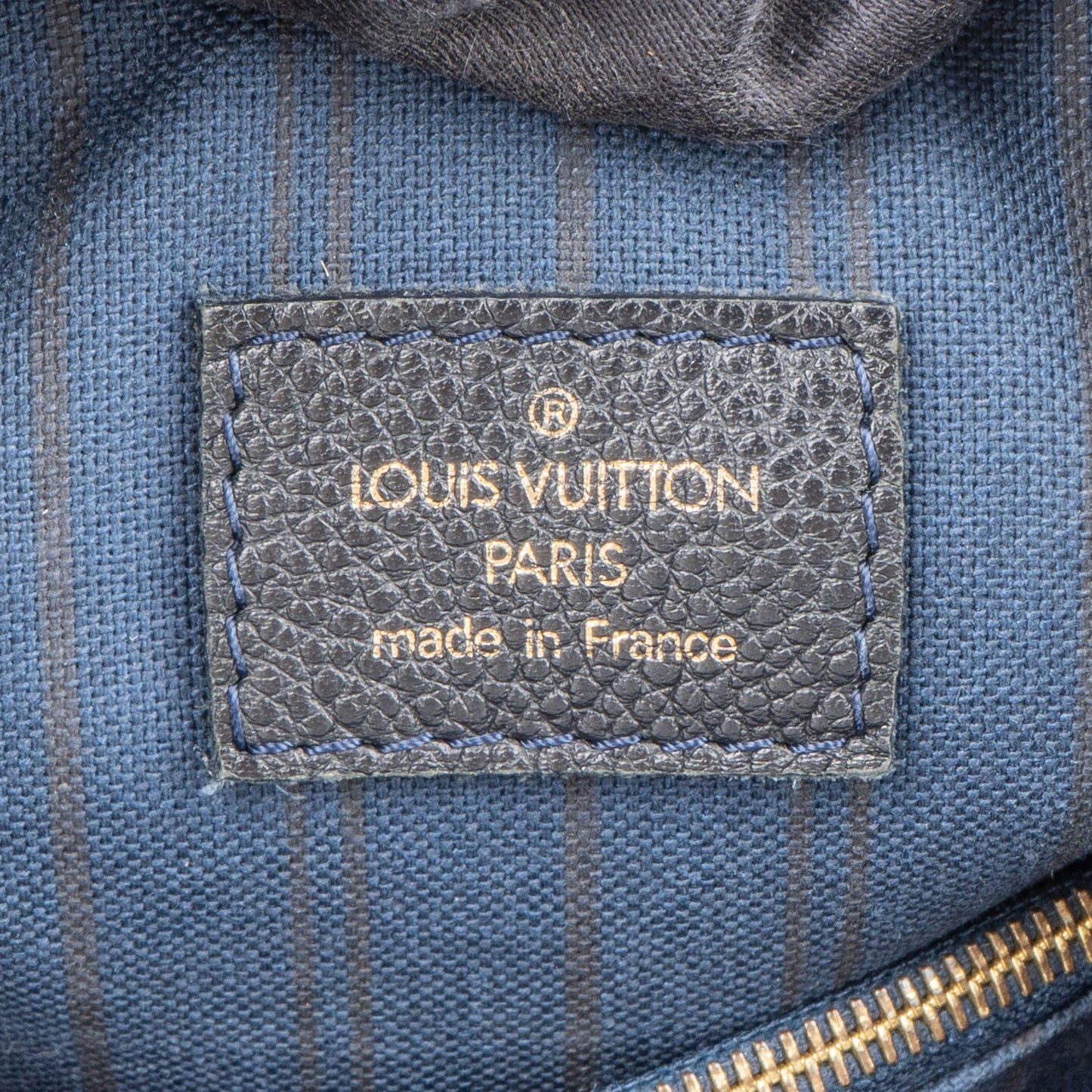 Louis Vuitton Blue Leather Monogram Empreinte Lumineuse PM Handbag