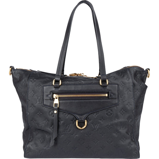 Louis Vuitton Blue Leather Monogram Empreinte Lumineuse PM Handbag