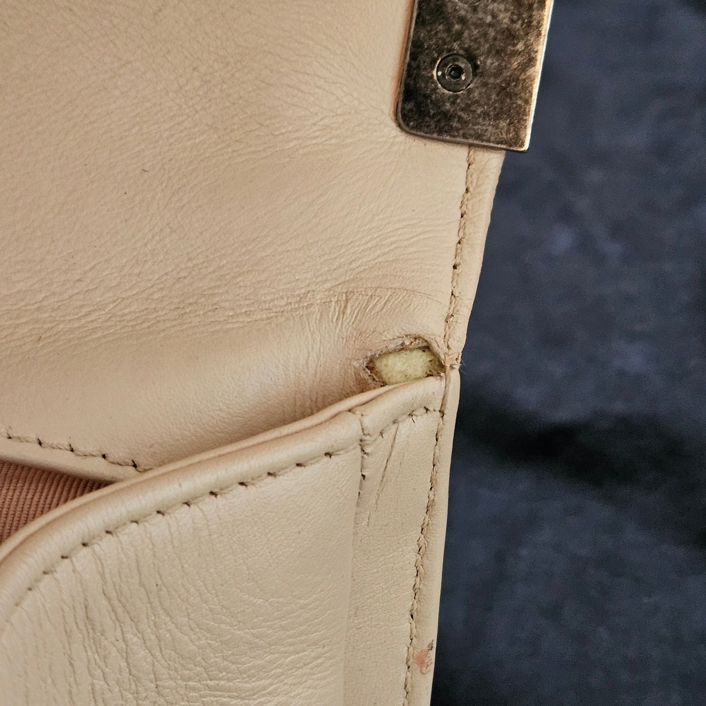 Chanel Quilted Lambskin Boy Single Flap Crossbody Bag