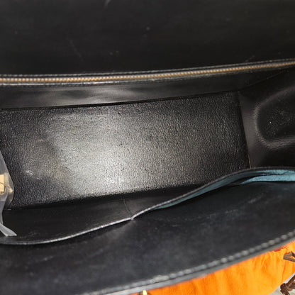 Hermès Noir Boxcalf Kelly 35 Sellier Handbag