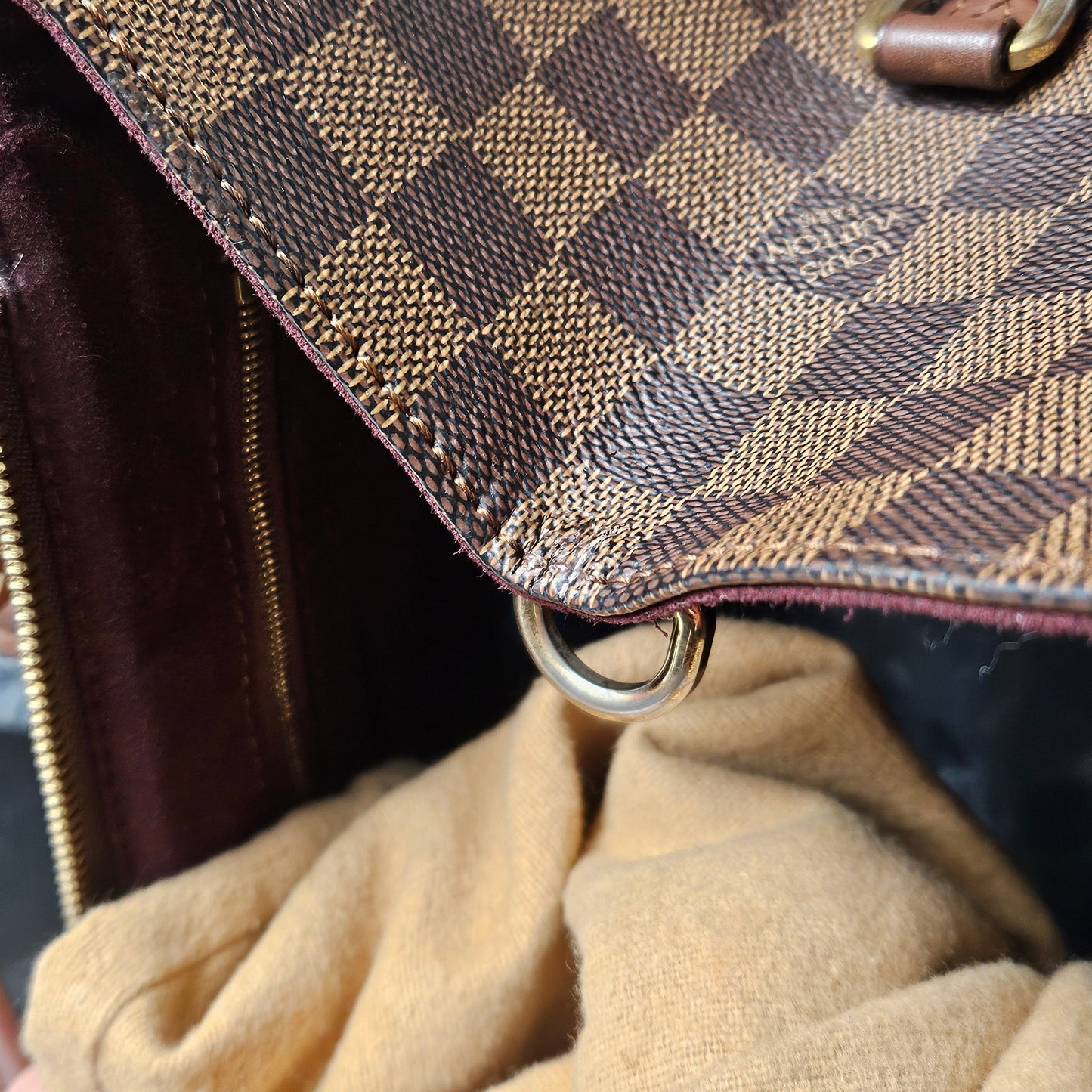 Louis Vuitton Monogram Damier Ebene Greenwich PM Handbag