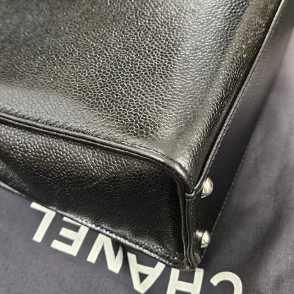 Chanel Caviar Leather Coco Mark Tote Shoulder Bag