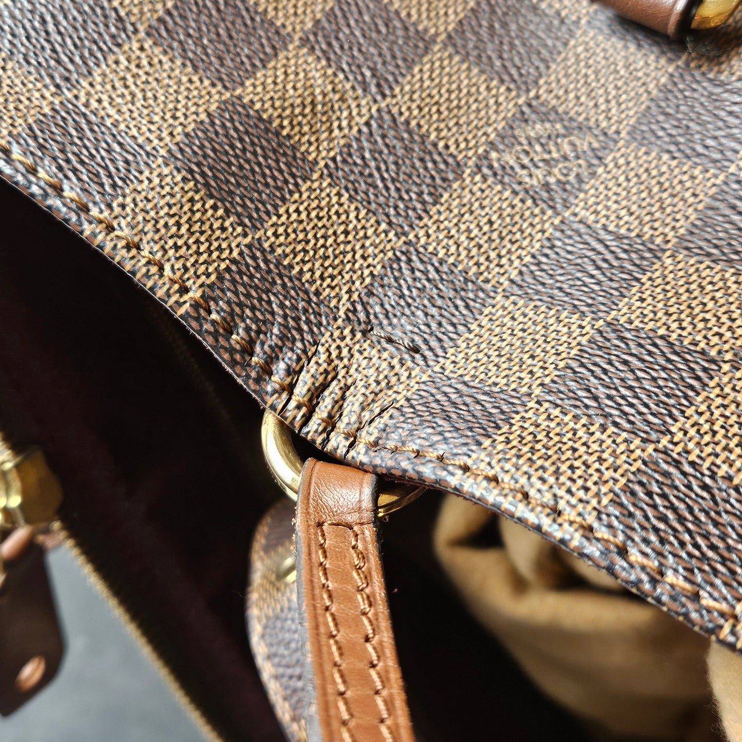 Louis Vuitton Monogram Damier Ebene Greenwich PM Handbag