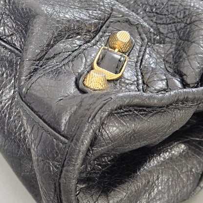 Balenciaga Black Leather Classic City Handbag