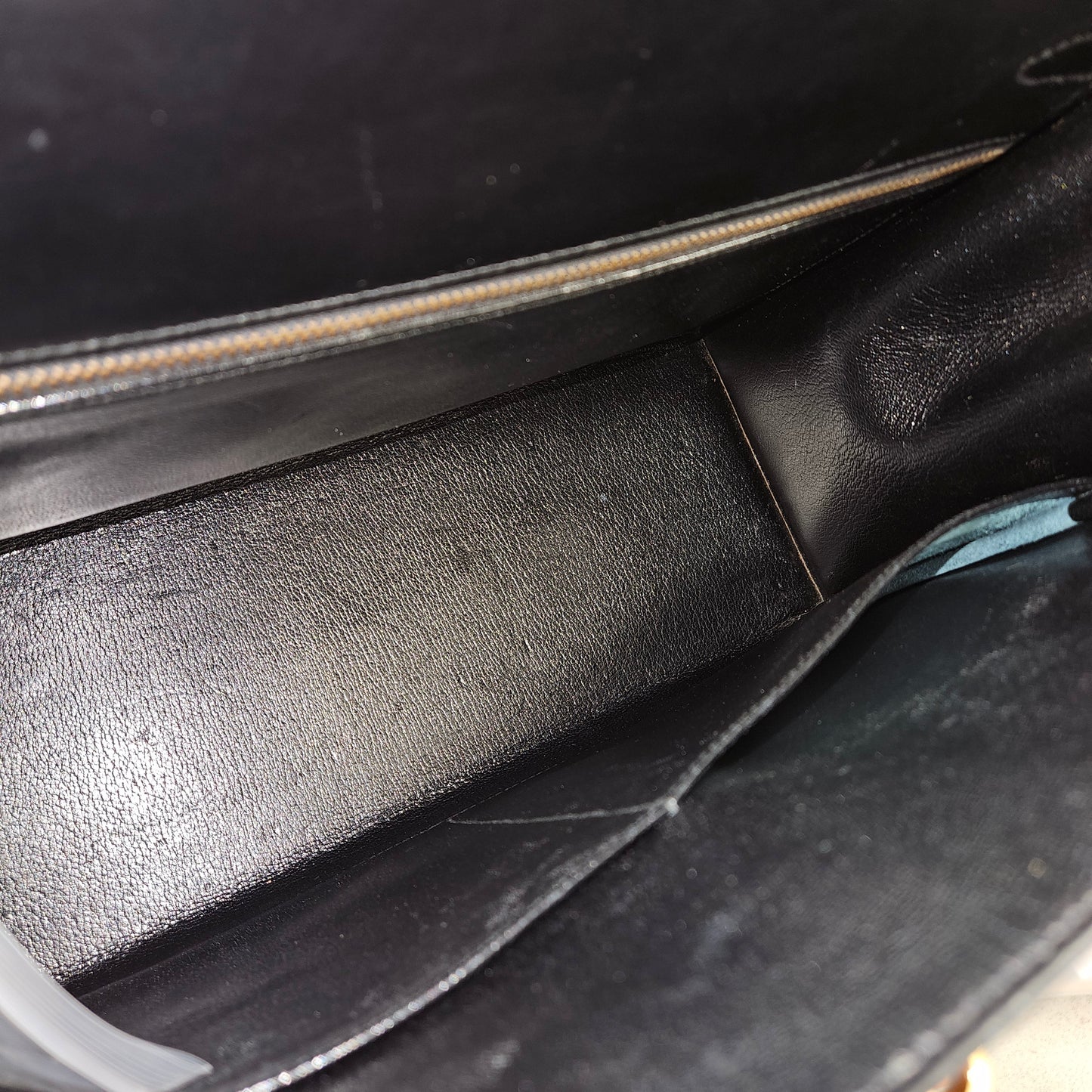 Hermès Noir Boxcalf Kelly 35 Sellier Handbag