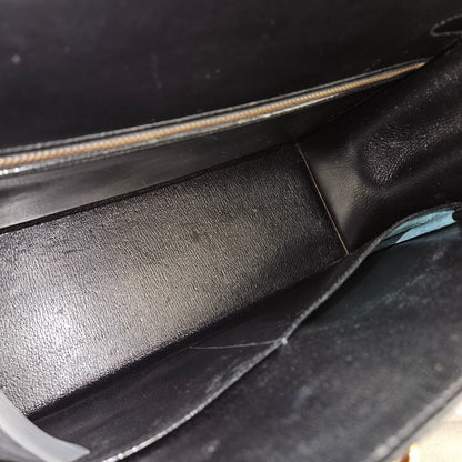 Hermès Noir Boxcalf Kelly 35 Sellier Handbag